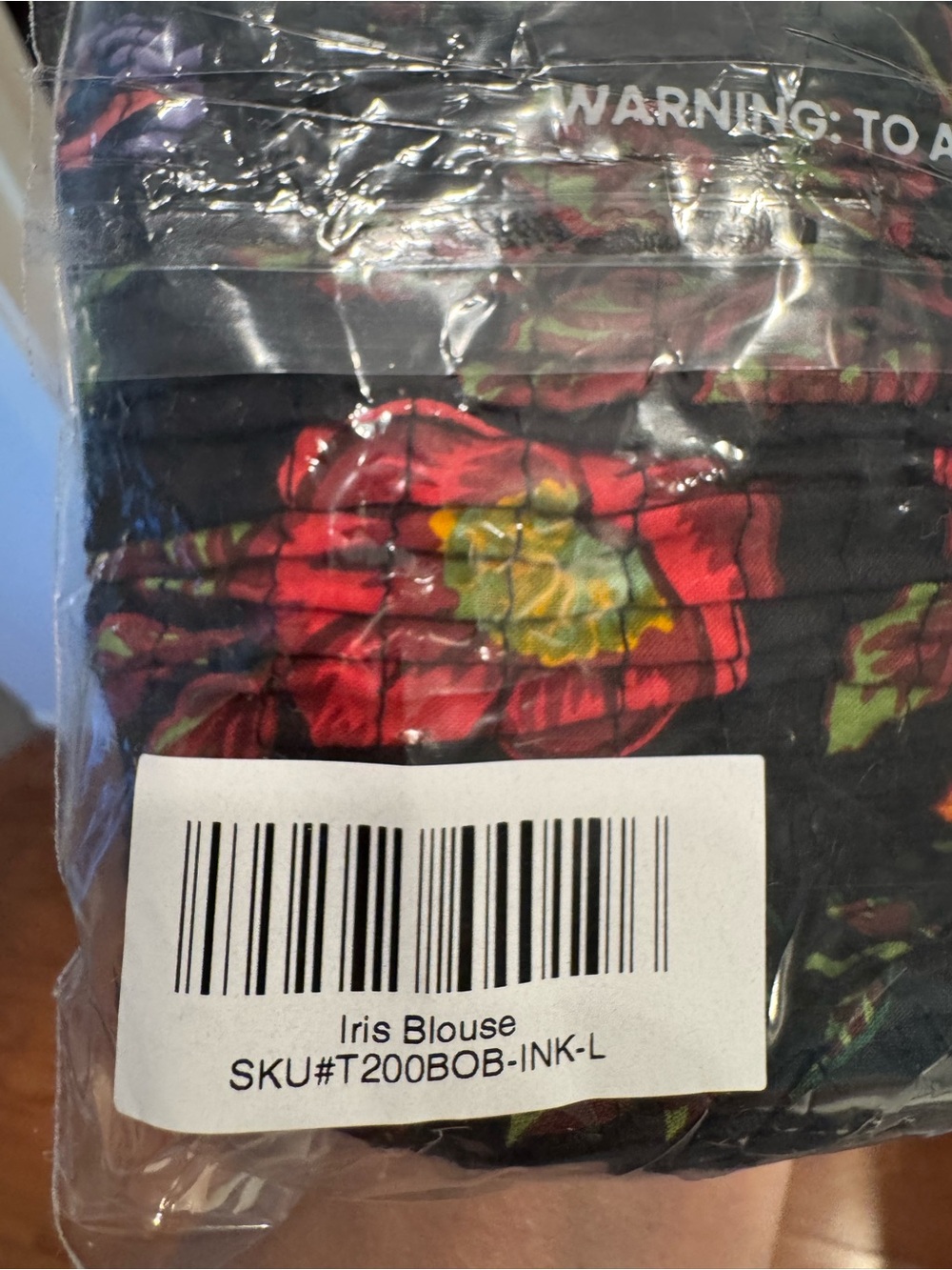 Printfresh Iris Blouse Short Sleeve NWT Floral Smocked Square-Neck Top - Picture 4 of 4